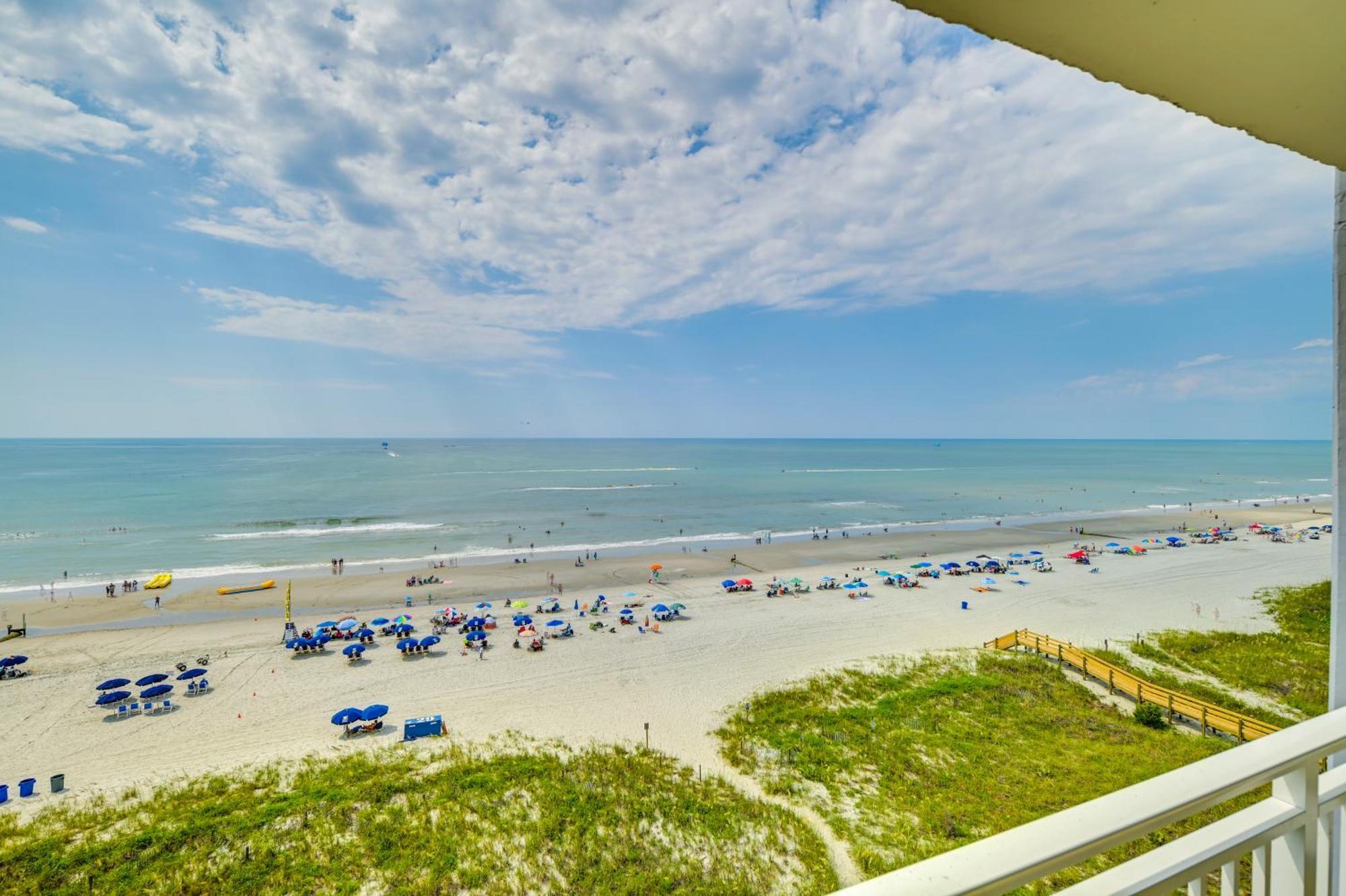 Cozy Coastal Condo With Airy Oceanfront Balcony 미를 비치 외부 사진