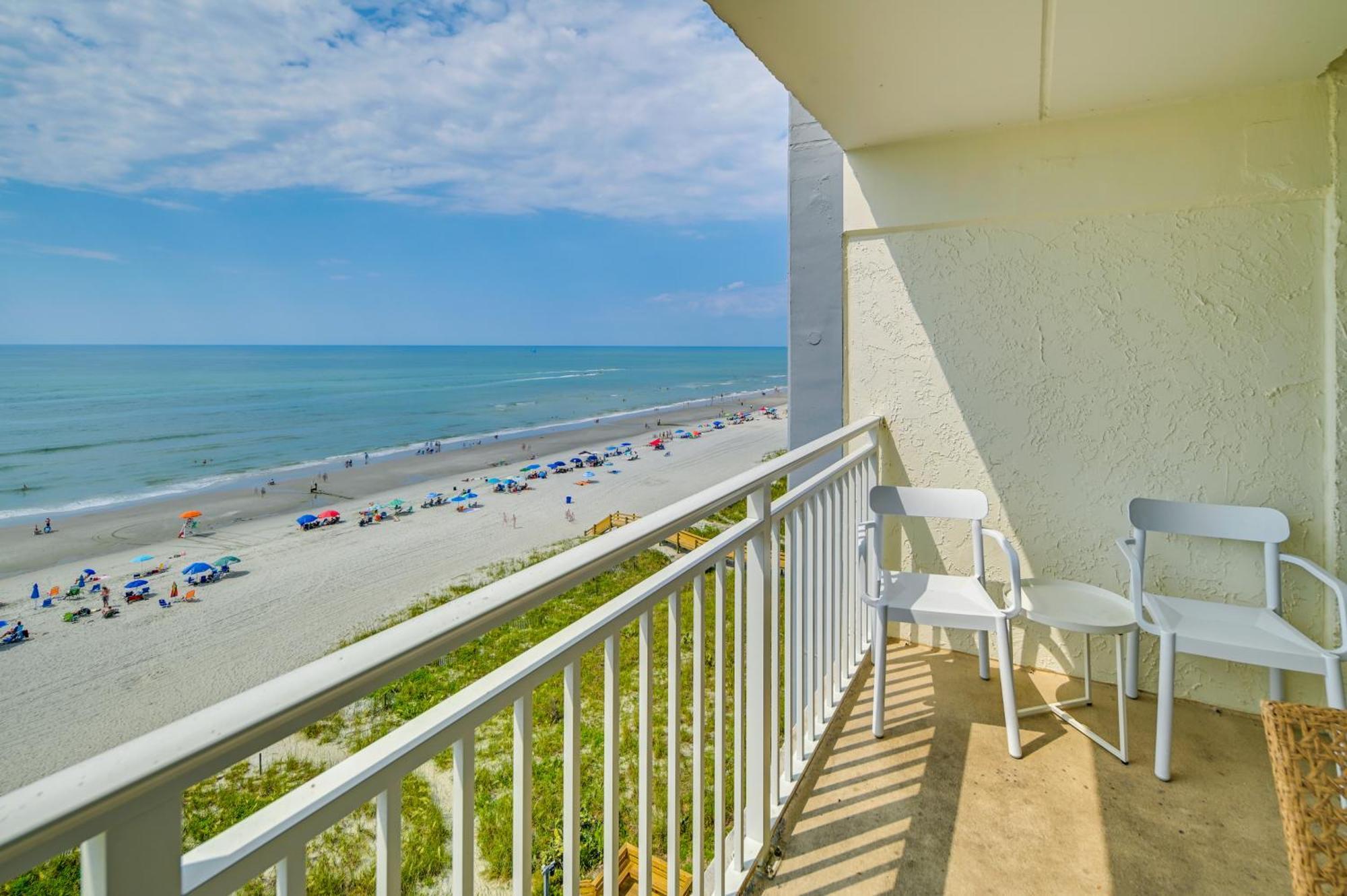 Cozy Coastal Condo With Airy Oceanfront Balcony 미를 비치 외부 사진
